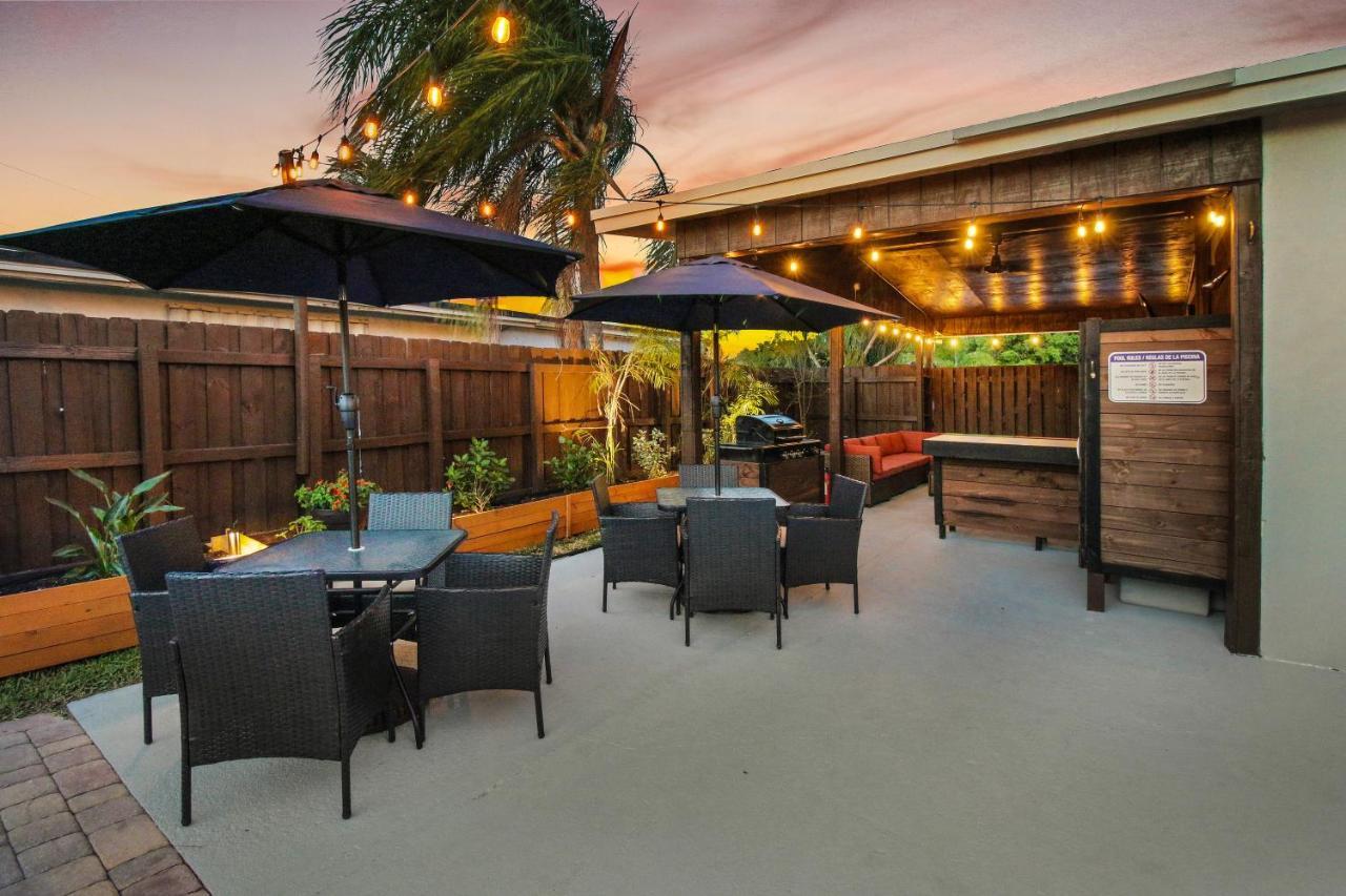 Private Heated Pool Oasis Pet-Friendly Retreat Short Or Long Stays Sleeps 2-8 Ppl Pompano Beach Exterior foto